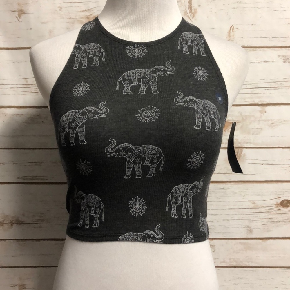 Hollister Elephants Crop Top